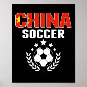 Poster Maillot de fans de football fiers de la Chine Fier