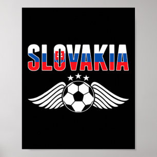 Poster Maillot de fans de football slovaques - Football d