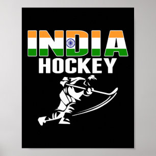 Poster Maillot de fans de hockey sur glace d'Inde - Soute