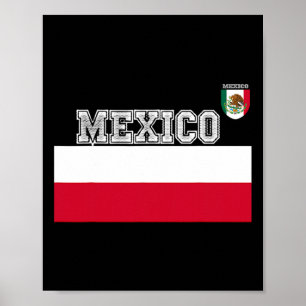 Poster Maillot de foot mexicain vert drapeau kits de foot