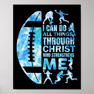 Poster Maillot de football chrétien femmes garçons hommes