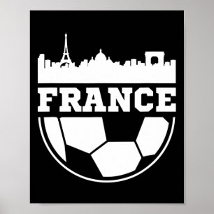 Poster Maillot de football vintage France Cadeau pour jou