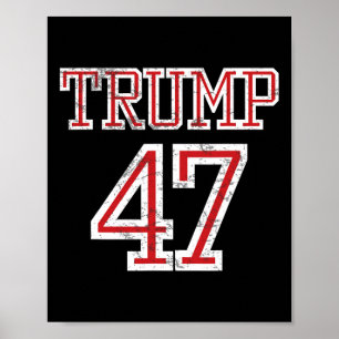 Poster Maillot de footballeur de l'équipe du président Tr