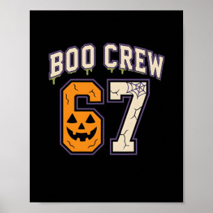 Poster Maillot de sport 67 Halloween Boo Crew Brainrot Me