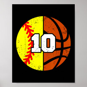 Poster Maillot numéro 10 Softll Sketll Funny 10e annivers