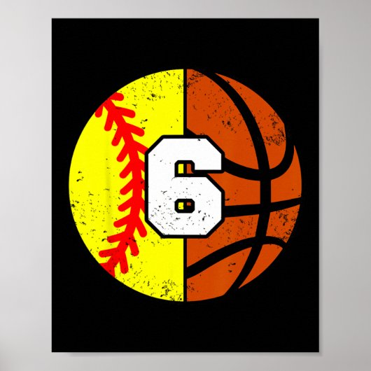 Poster Maillot Softll Sketll Numéro 6 Drôle de 6e Anniver (Devant)