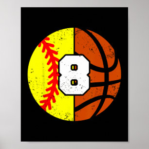 Poster Maillot Softll Sketll numéro 8 Drôle 8e anniversai
