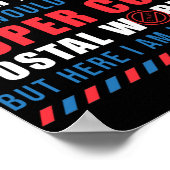 Poster Mailman Mail Lady Super Cool Postal Worker Boîte a (Coin)