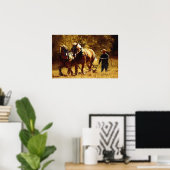 Poster Main au souffle (Bureau à domicile)