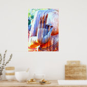 Poster Main Bouddha dans la mudra A-Ok (Cuisine)