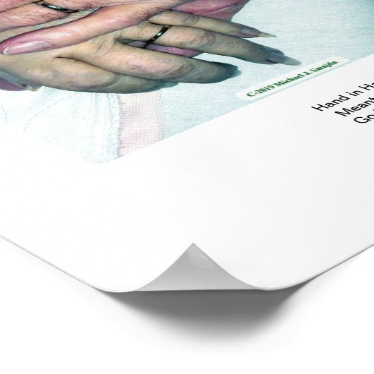 Poster Main dans la main avec verse (Coin)