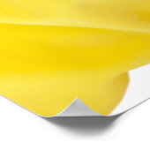 Poster Main dans le gant de latex jaune (Coin)