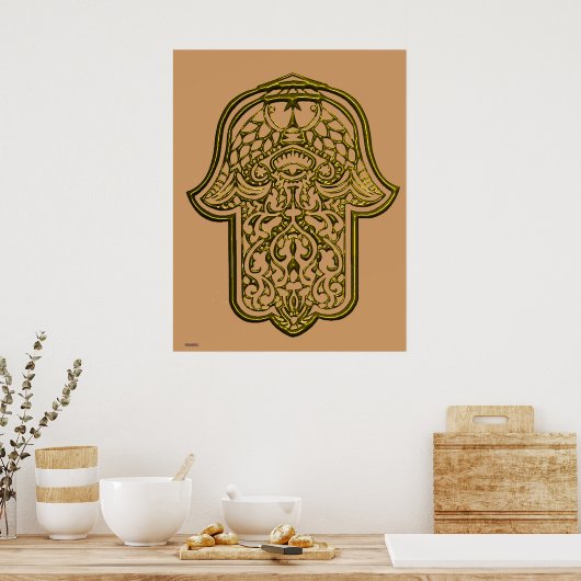 Poster Main de Hamsa (Cuisine)