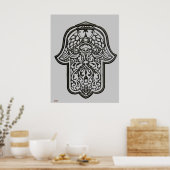 Poster Main de henné de Hamsa (Original) (Cuisine)
