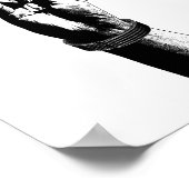 Poster Main de main de 100 dollars Bills argent art (Coin)