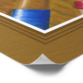 Poster Main de Poker gagnante six à dix (Coin)