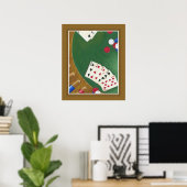 Poster Main de Poker gagnante six à dix (Bureau à domicile)