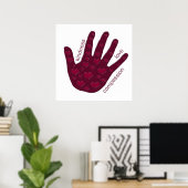 Poster Main des Coeurs (Bureau à domicile)