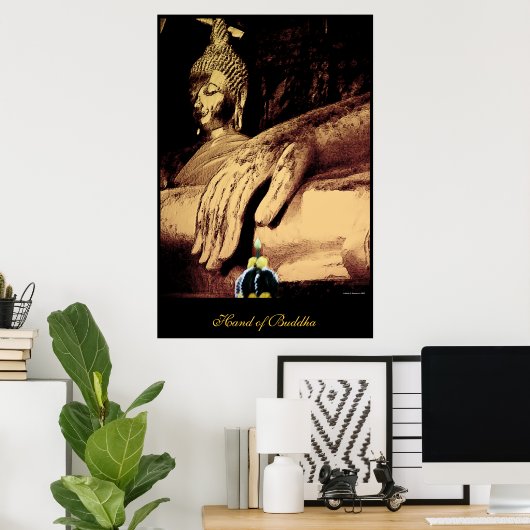 Poster Main du Bouddha (Bureau à domicile)