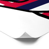 Poster Main du drapeau hawaïen (Coin)