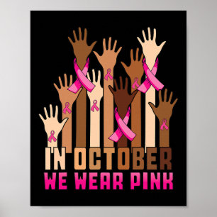 Poster Main En Octobre Nous Portons Pink Breast Cancer Aw