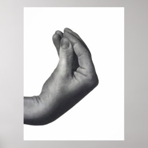 Poster Main italienne