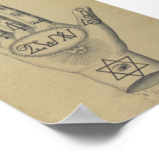 Poster Main occulte (Coin)