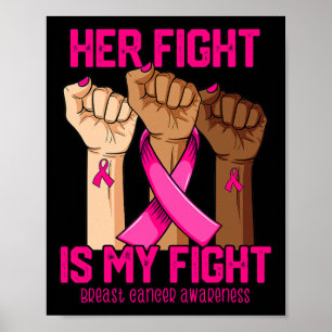 Poster Main Son Combat Est Mon Combat Conscience Du Cance