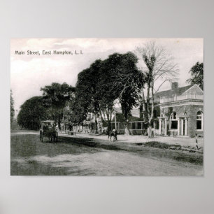 Poster Main St., East Hampton, NY Vintage