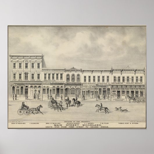 Poster Main St Woodland 2 (Devant)