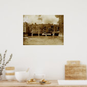 Poster Main Street Bridge de Rochester NY (Cuisine)