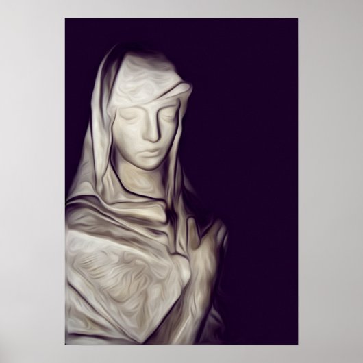 Poster main sur coeur (Devant)