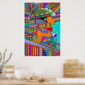 Poster Main tirée par EDDArt - Pharaon 1 (Cuisine)