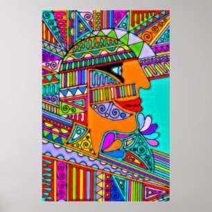 Poster Main tirée par EDDArt - Pharaon 1