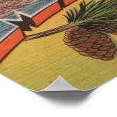 Poster Maine (Capitale/Fleur d'État) (Coin)