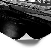 Poster Maine Coon Art Print: Black & White Cat Portrait (Coin)