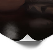 Poster Maine Coon avec Noël Festif du Père Noël (Coin)