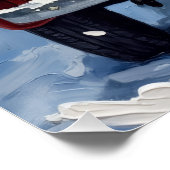 Poster Maine Coon Christmas Red Truck Holiday (Coin)