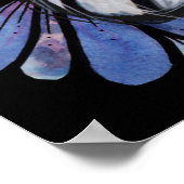 Poster Maine Coon Dilute Calico Cat Purple Daisy (Coin)