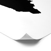 Poster Maine en noir et blanc (Coin)