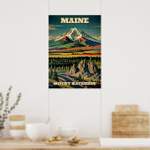 Poster Maine Mount Katahdin V02 (Cuisine)