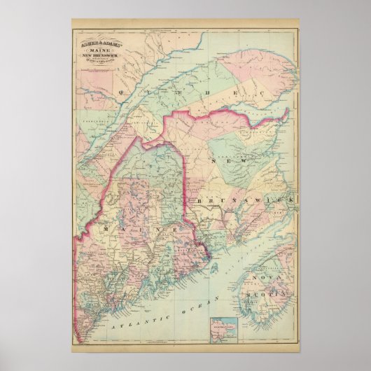 Poster Maine (N.-B.) (Devant)