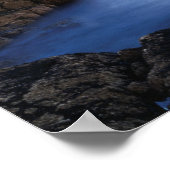 Poster Maine, Parc national de l'Acadie, Moonset (Coin)