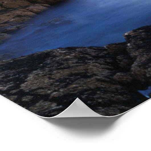 Poster Maine, Parc national de l'Acadie, Moonset (Coin)