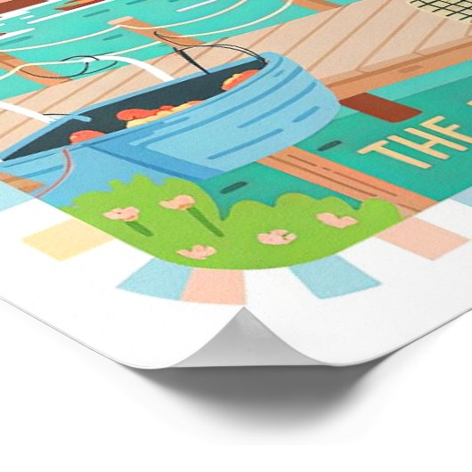 Poster Maine the Pine Tree State USA Summer Travel (Coin)