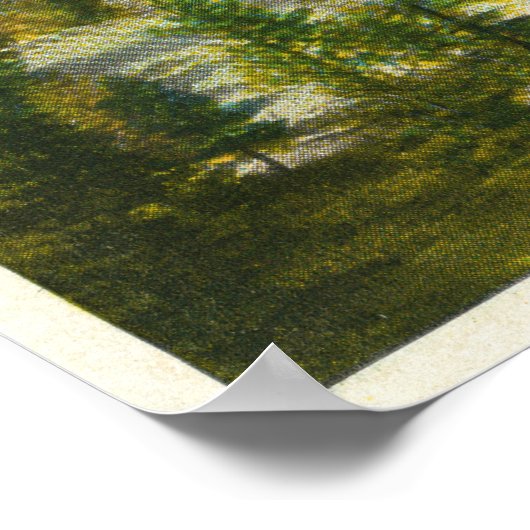 Poster MaineVue d'un Cabine de journaux dans le Maine Woo (Coin)