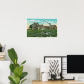 Poster MaineVue d'une ancienne ferme de la Nouvelle-Angle (Bureau à domicile)