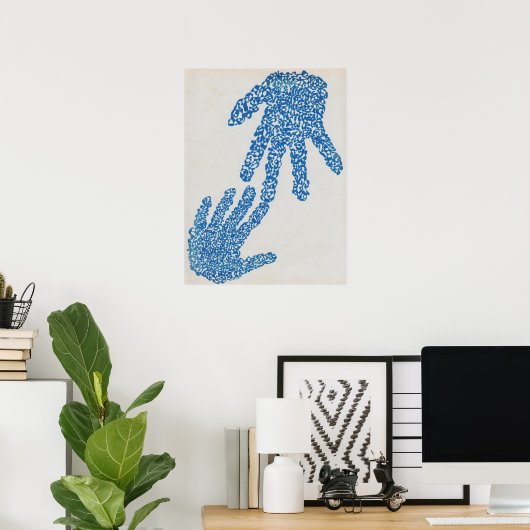 Poster Mains (Bureau à domicile)