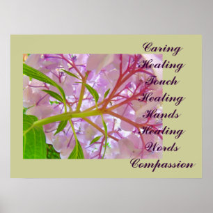 Poster Mains curatives de soin de contact curatif
