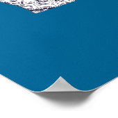 Poster Mains d'amitié noir et blanc (Coin)